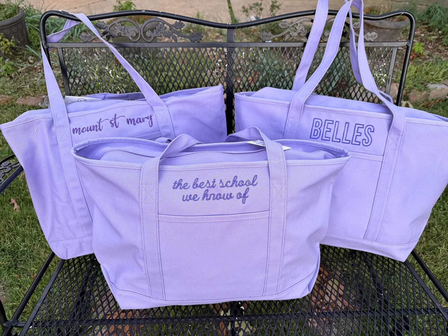 Embroidered Tote Bag