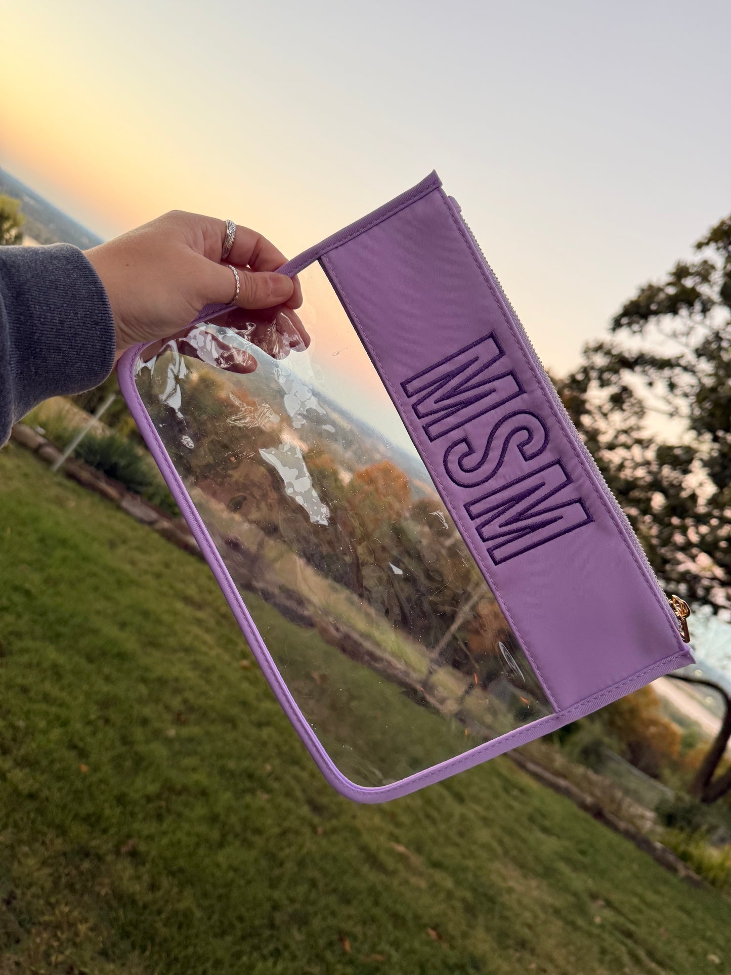 "MSM" Pouch in Lavender