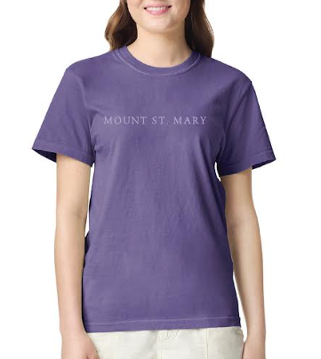 "Mount St. Mary" Comfort Colors Tee in Grape
