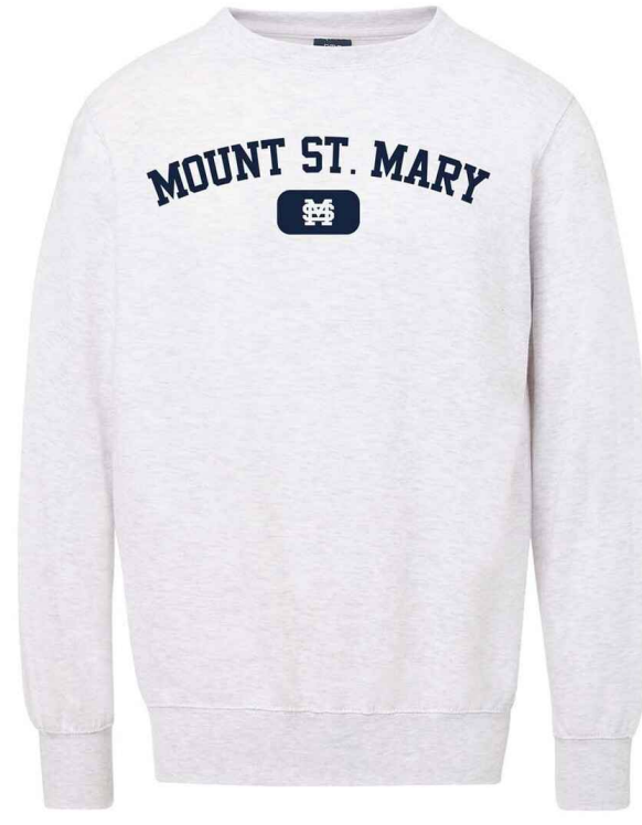 "Mount St. Mary" Sweatshirt in Gray/Navy