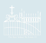 "Mount St. Mary" Gate Tee in Chambray