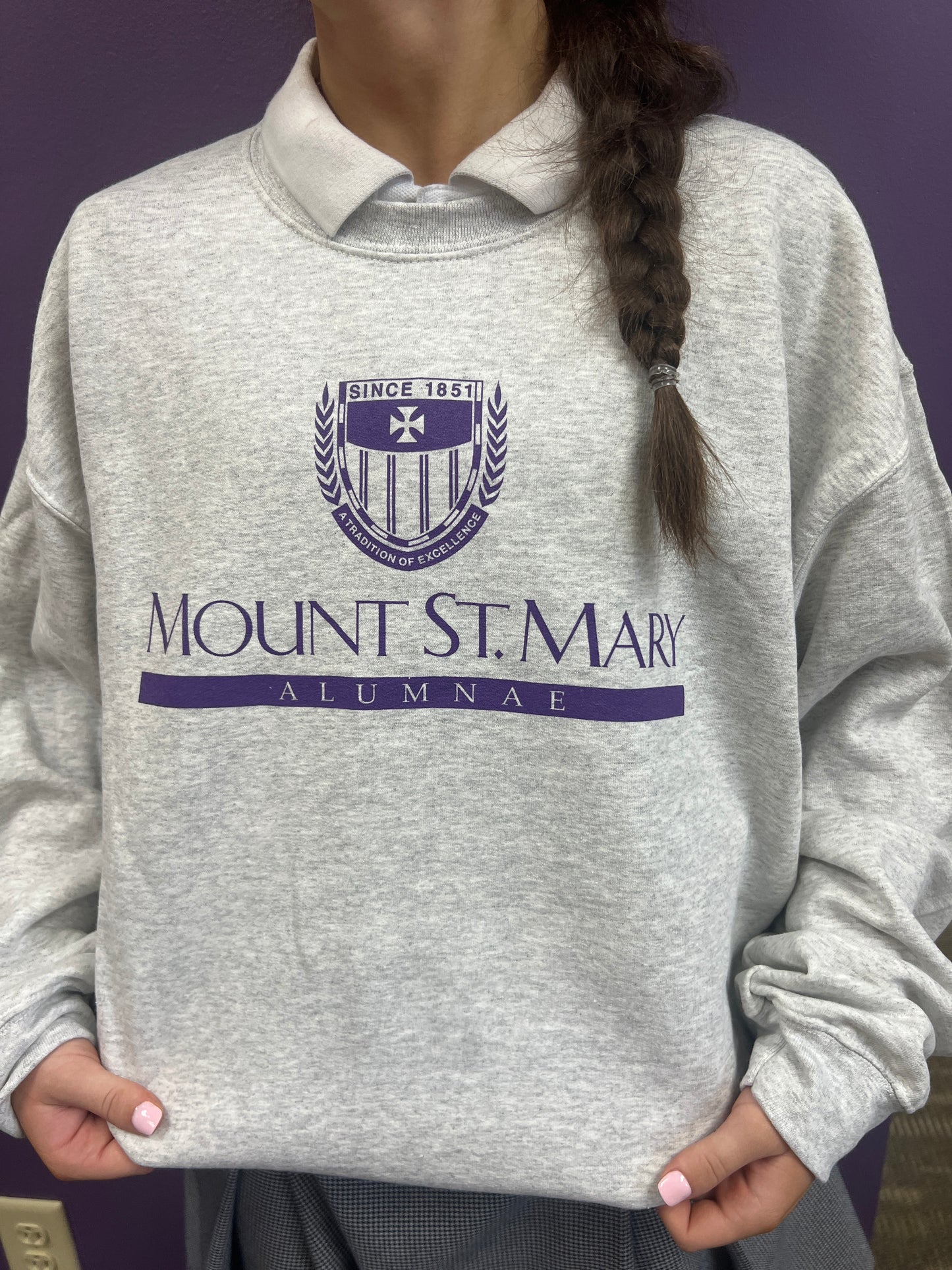 "MSM Alumnae" Sweatshirt in Ash