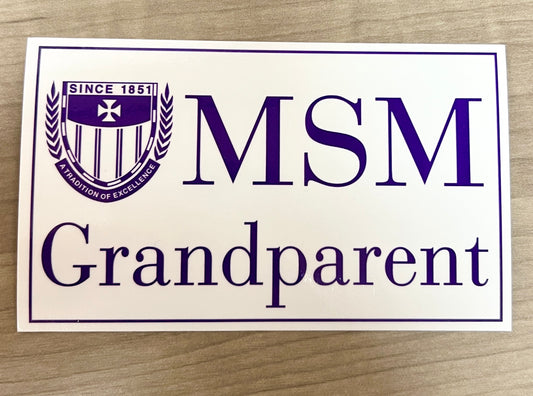 "MSM Grandparent" Sticker