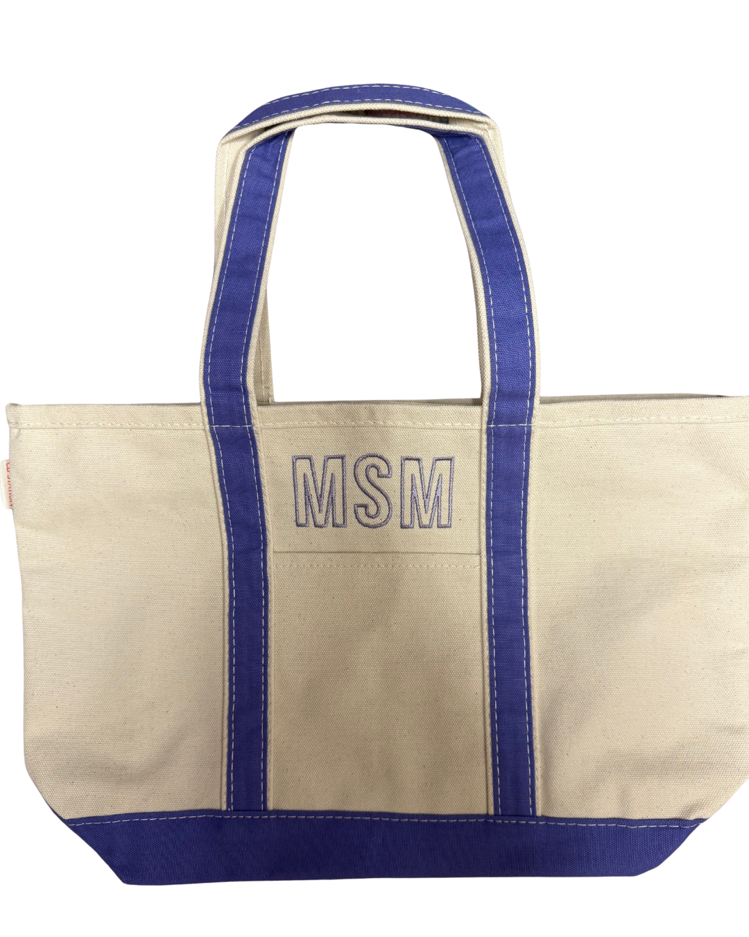 Medium Purple Stripe Boat Totes