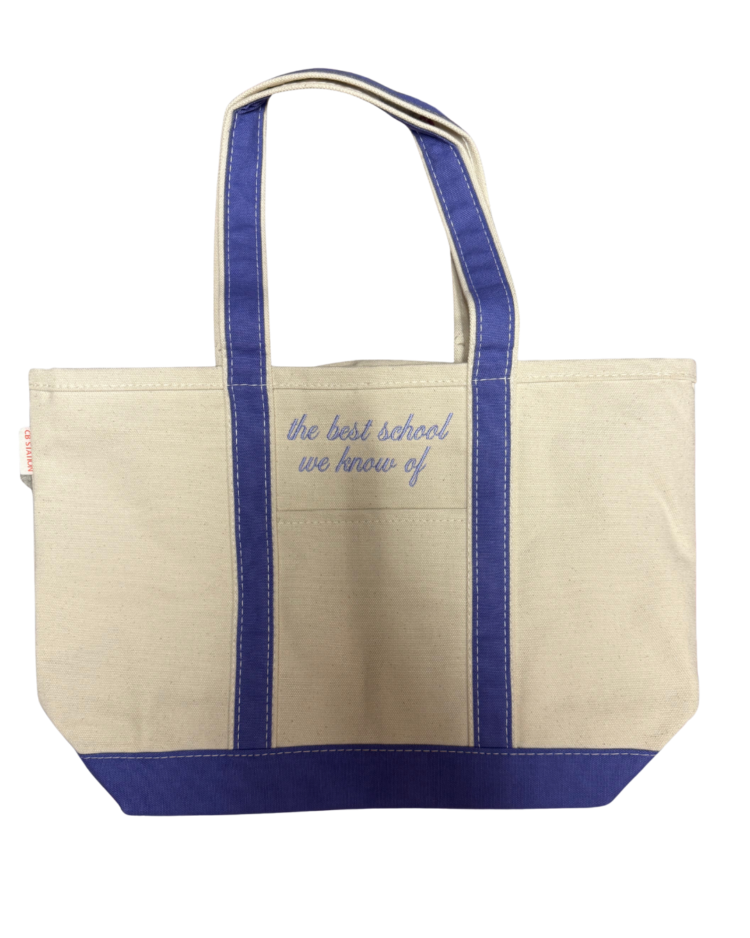 Medium Purple Stripe Boat Totes