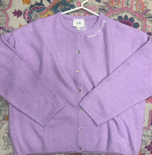 "Mount St. Mary" Embroidered Cardigan