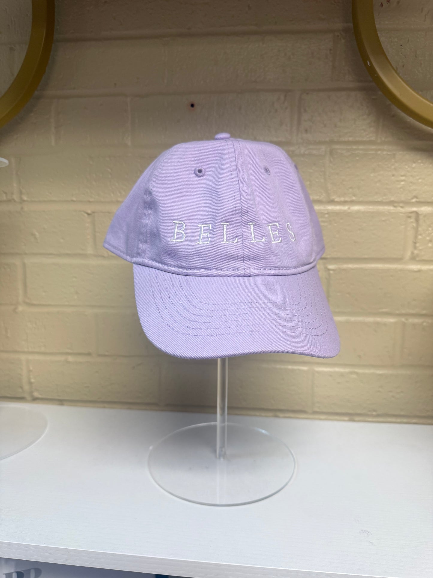 "Belles" Light Purple Baseball Hat
