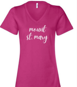 "Mount St. Mary" Berry V-Neck