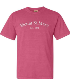 "Mount St. Mary" Gate Short-Sleeve Tee in Crunchberry