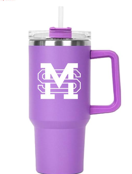 MSM Athletics Logo Tumbler in Purple