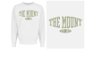 "The Mount" Crewneck in White/Sage