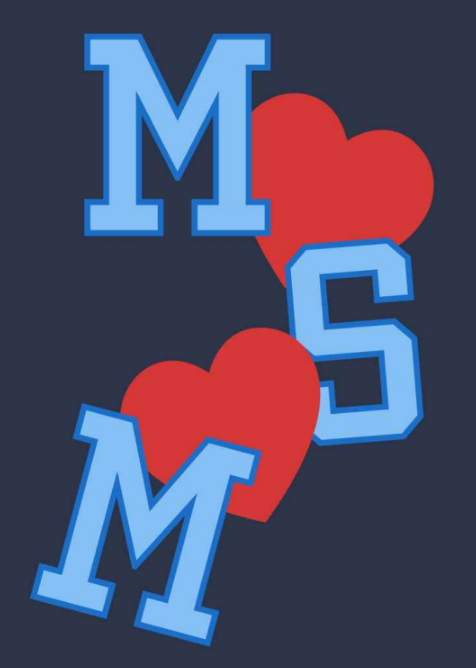 "MSM" Heart Sweatshort in Navy