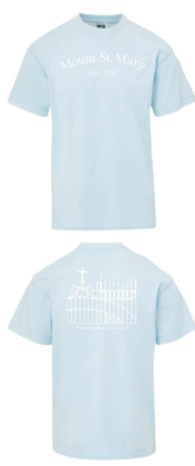 "Mount St. Mary" Gate Tee in Chambray