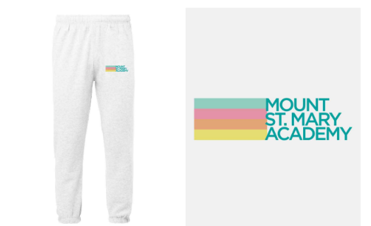 MSM Pastel Rainbow Sweatpant in White