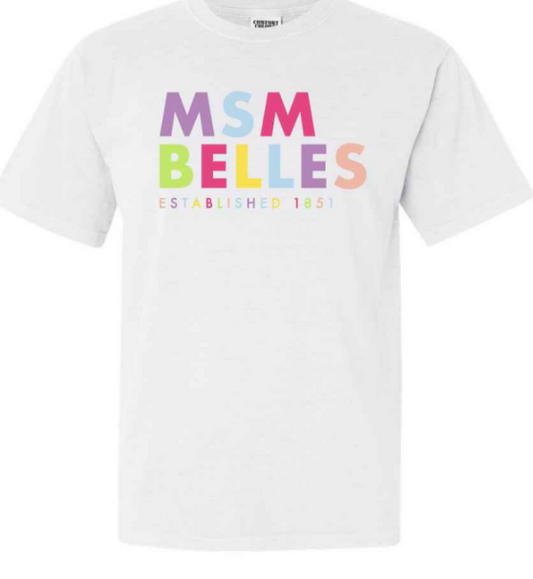 "MSM Belles" Multicolor Crewneck Tee