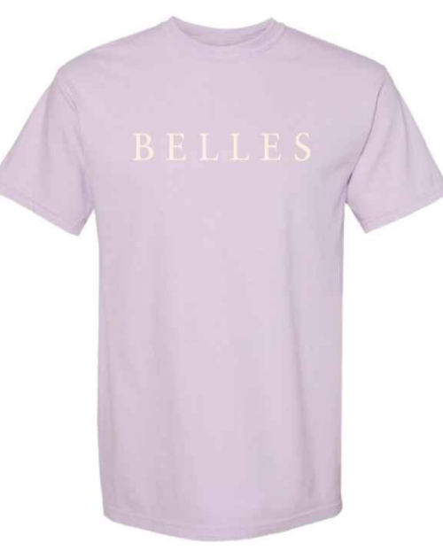 "Belles" Crewneck Tee in Orchid